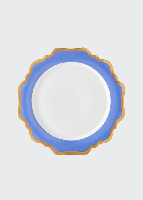 Indigo Rimmed Dinner Plate