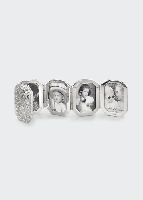 Sterling Silver Small 5-Photo Vine Folding Image Case