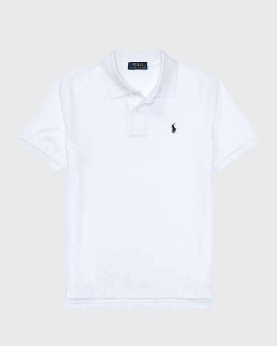 Short-Sleeve Logo Embroidery Polo Shirt, Size S-XL