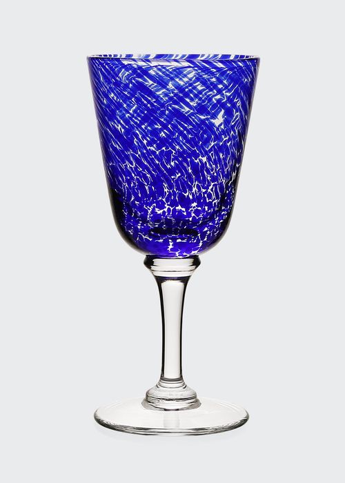 Vanessa Wine Glass, Blue