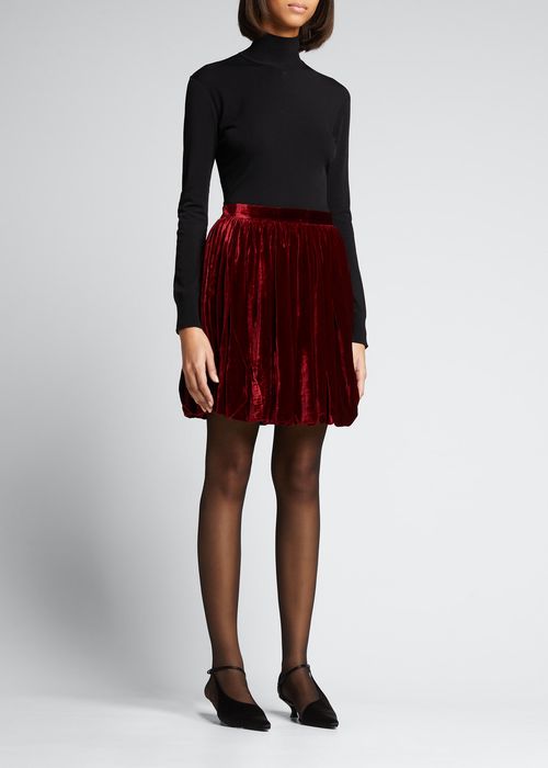 Velveteen Mini Skirt