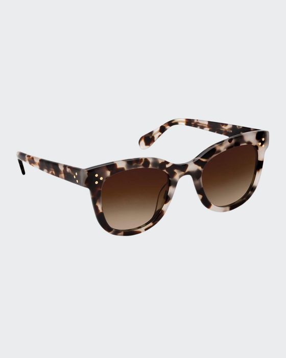 Jena Cat-Eye Transparent Acetate Sunglasses