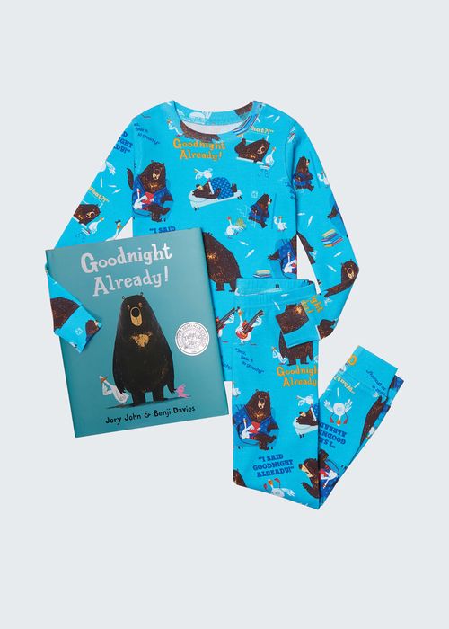 Kid's Goodnight Already Printed Pajama Gift Set, Size 2-6