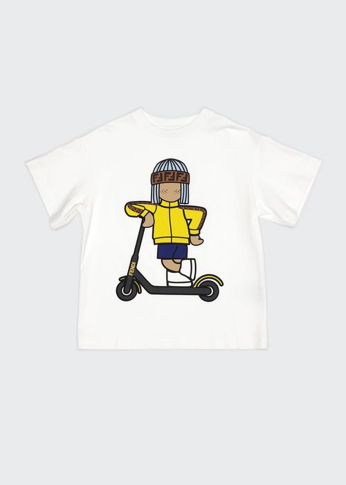 Boy's Scooter Boy FF Logo Graphic T-Shirt, Size 8-14