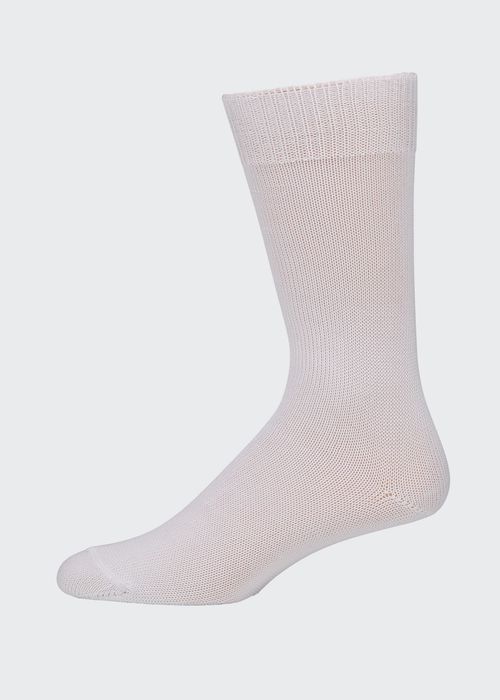 Men's Casual Cotton-Blend Knit Socks