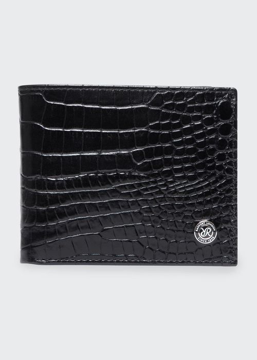 Black Leather Billfold Wallet