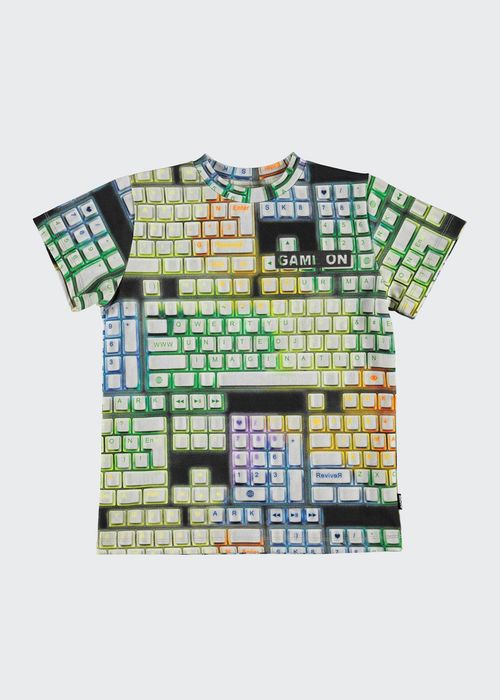 Boy's Road Keyboard Printed T-Shirt, Size 2-6