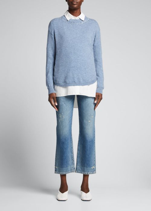 Luna Wool-Cashmere Cutout Sweater