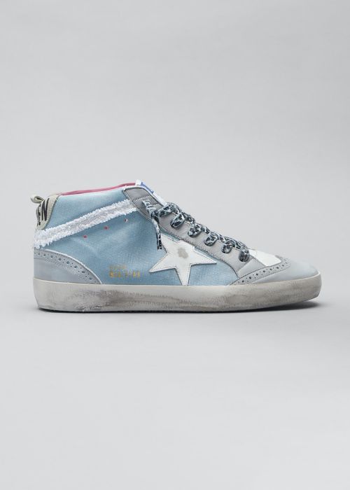 Mid Star Canvas Wing-Tip Sneakers