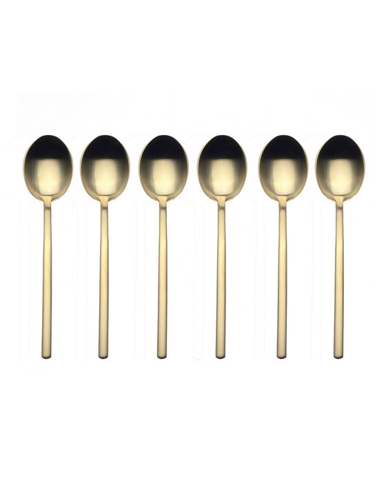 Due Ice Oro 6-Piece Coffee Spoon Set