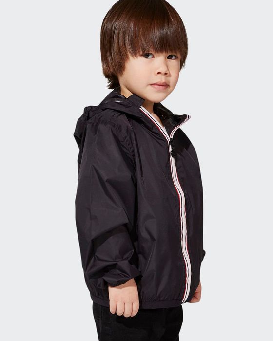 Kid's Sam Nylon Hooded Jacket, Size 12M-14