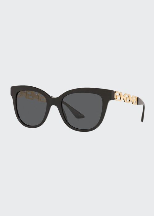 VE439454X Greek Key Cat-Eye Sunglasses