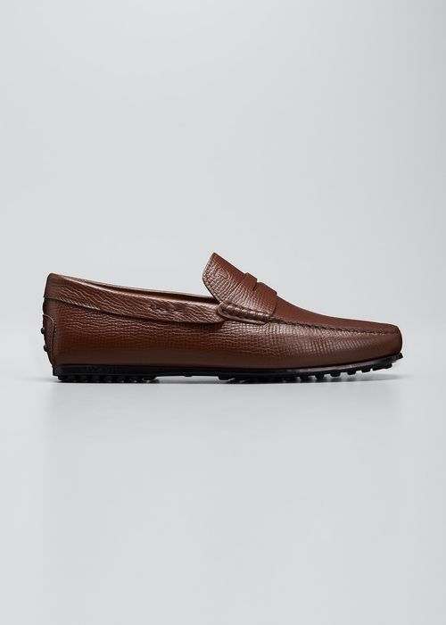 Men's Front City Leather Penny Drivers