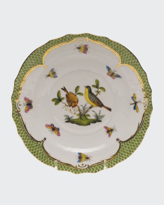 Rothschild Bird Green Motif 07 Salad Plate