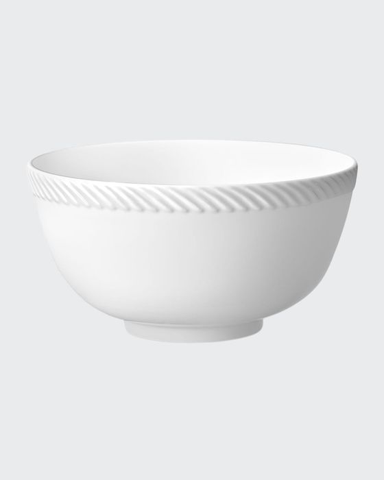 Corde Cereal Bowl, White