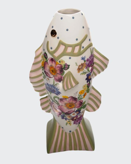 Flower Market Fish Short Vase