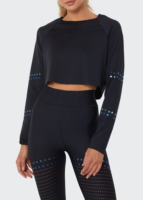 Melodic Lux Pixelation Long-Sleeve Top