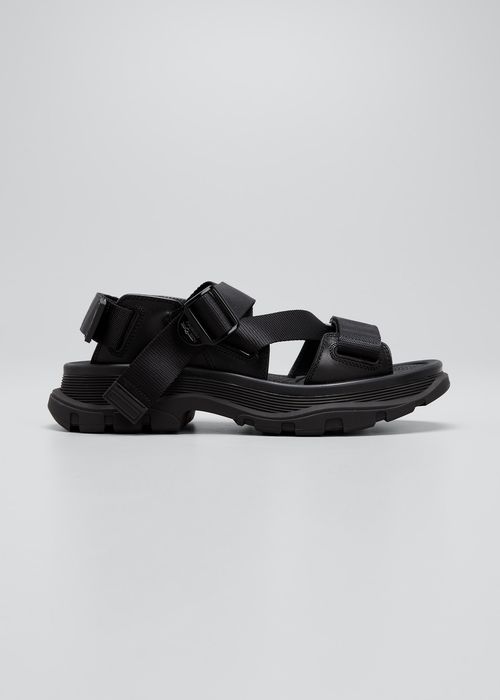 Men's Strappy Leather Sport Sandals