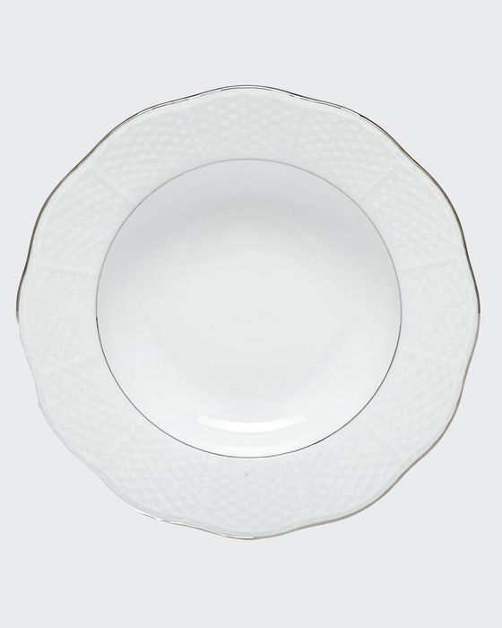 Platinum Edge Rim Soup Plate