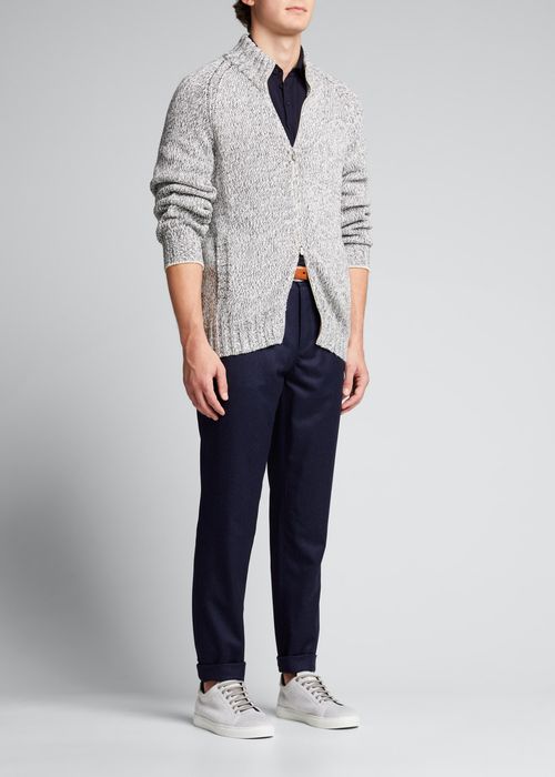 Men's Full-Zip Knit Sweater