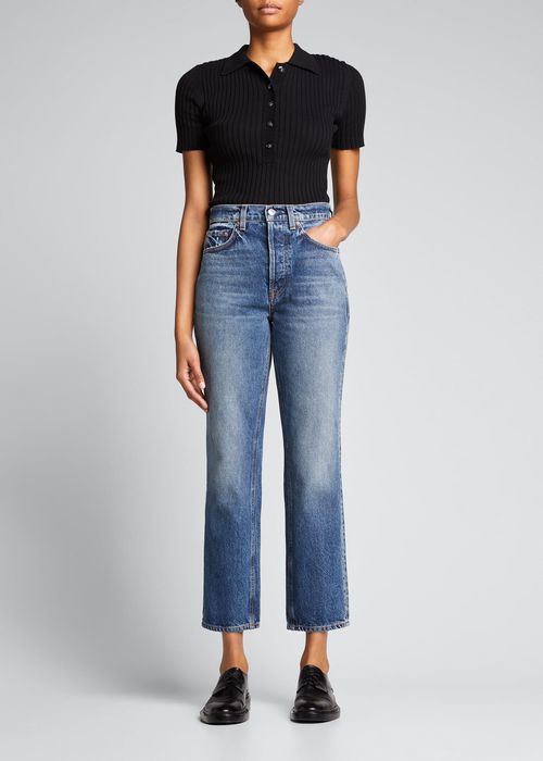 Cassidy High-Rise Straight Jeans