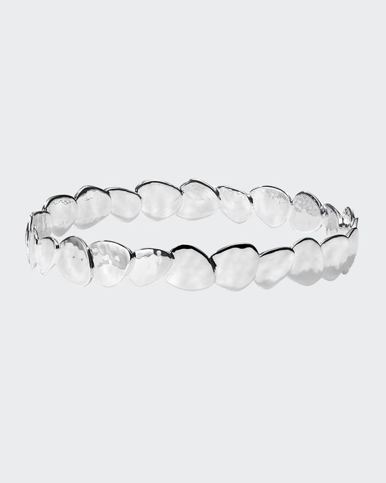 Classico Crinkle All Around Hammered Disc Bangle