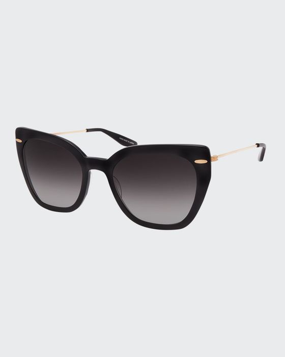 Catroux Acetate & Titanium Cat-Eye Sunglasses