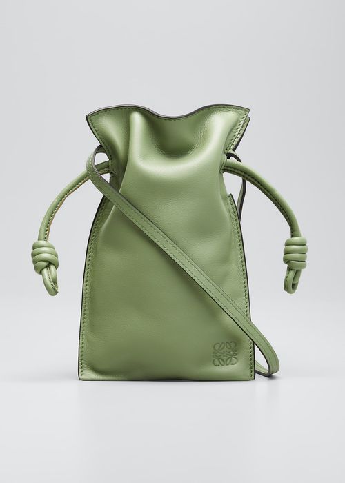 Flamenco Pocket Mini Drawstring Crossbody Bag