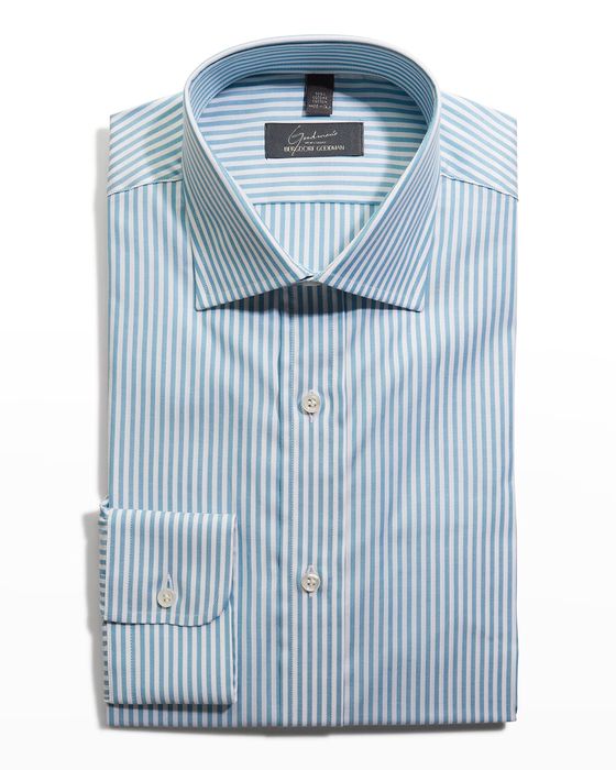 Men's Oxford-Stripe Dress Shirt