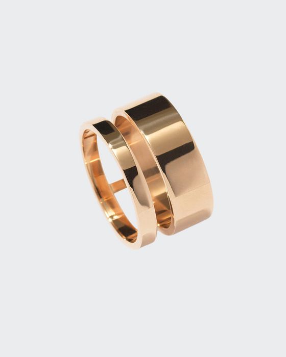 Berbere Two-Row Band Ring in 18K Gold