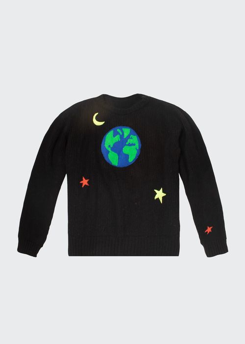 Men's Cashmere Earth Intarsia Sweater