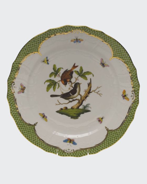 Rothschild Bird Green Motif 04 Service Plate