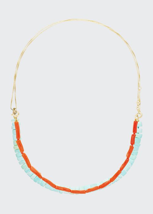 Princesa Kit Convertible Necklace with Opal and Coral