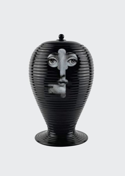 Vase Rigato Serratura Face in Key Black