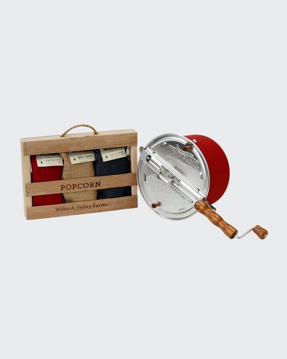 Red Whirley-Pop Handmade Burlap Crate Set