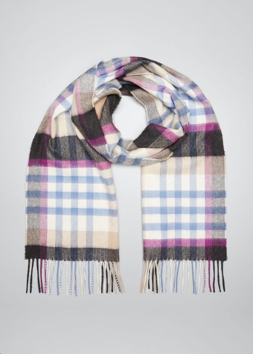 Cashmere Gingham Check Scarf