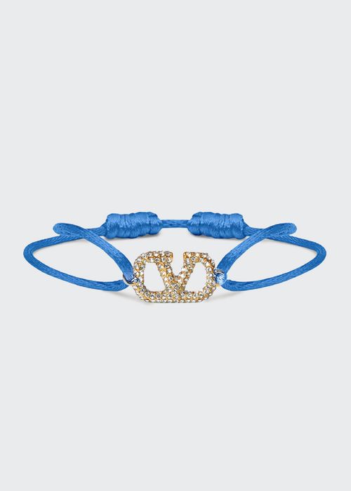 VLOGO Embellished Adjustable Bracelet