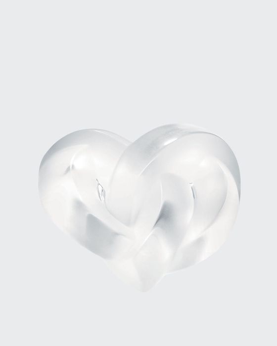 Clear Heart Paperweight