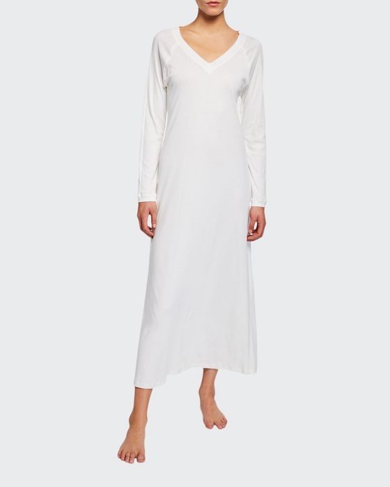 Pure Essence Long-Sleeve Long Nightgown