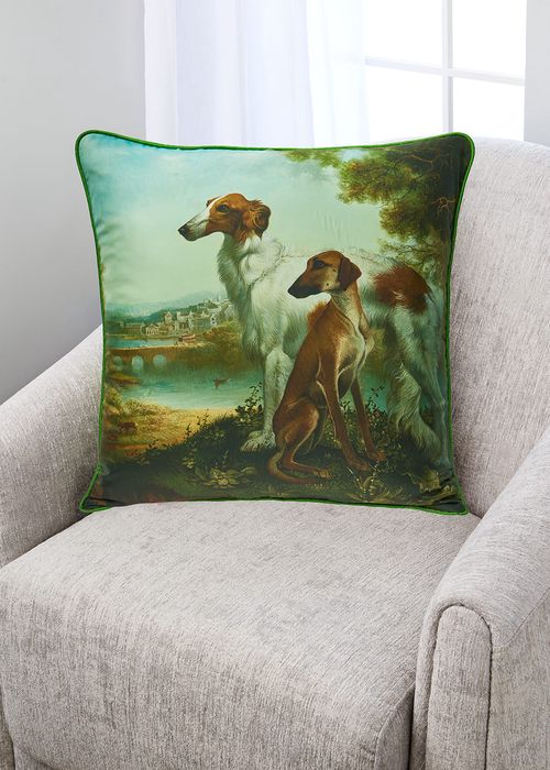 Rest After The Hunt Silk Pillow
