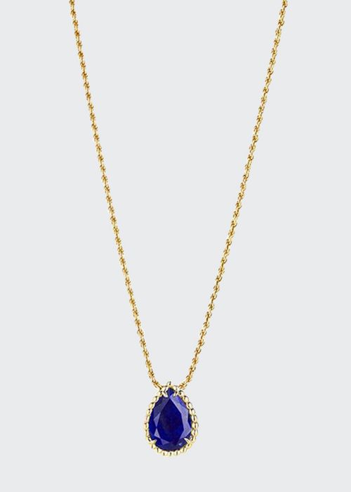 Serpent Boheme Small Lapis Necklace in Yellow Gold