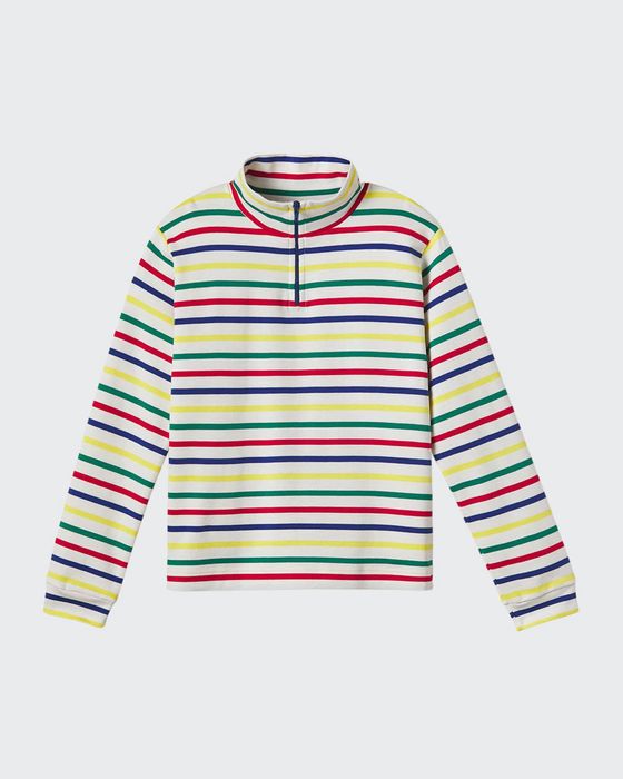 Boy's Harrison Striped Quarter-Zip Pullover, Size 2-14