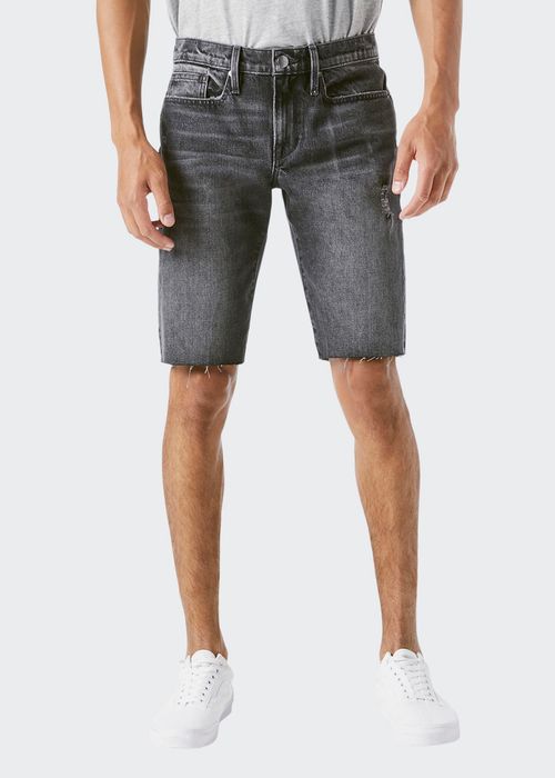 Men's L'Homme Faded Cutoff Shorts