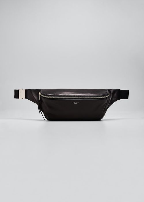 Men's City Leather Belt Bag/Fanny Pack