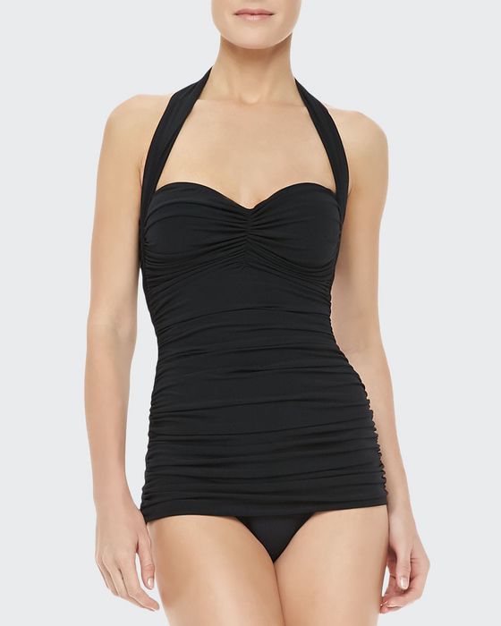 Bill Ruched One-Piece Swimsuit