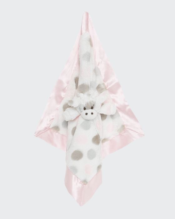 Little Giraffe Dotted Plush Baby Blanket
