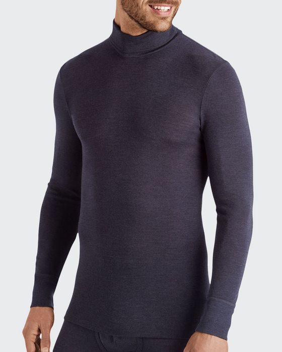 Men's Wool-Silk Turtleneck T-Shirt