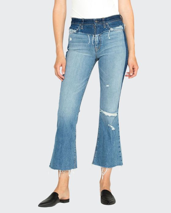 Holly High Rise Cropped Flare Jeans