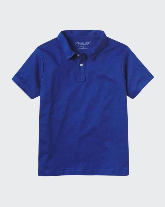 Boy's Henry Cotton Short-Sleeve Polo Shirt, Size 3M-14
