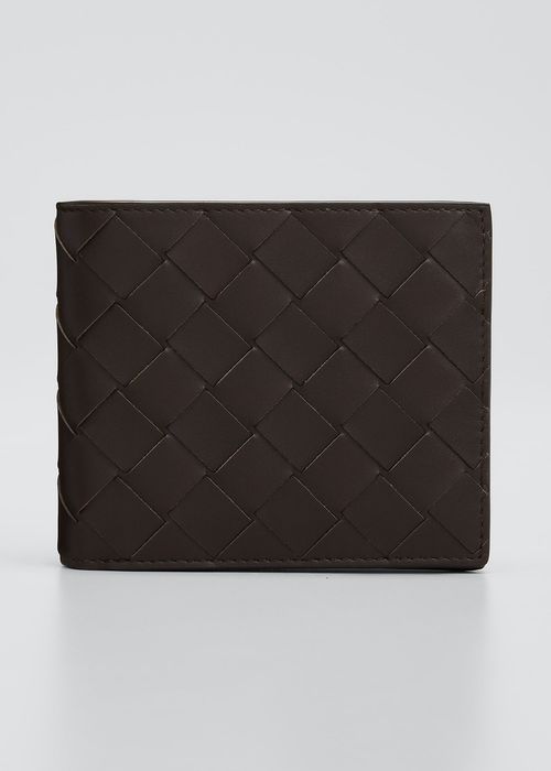 Men's Intrecciato Leather Bifold Wallet